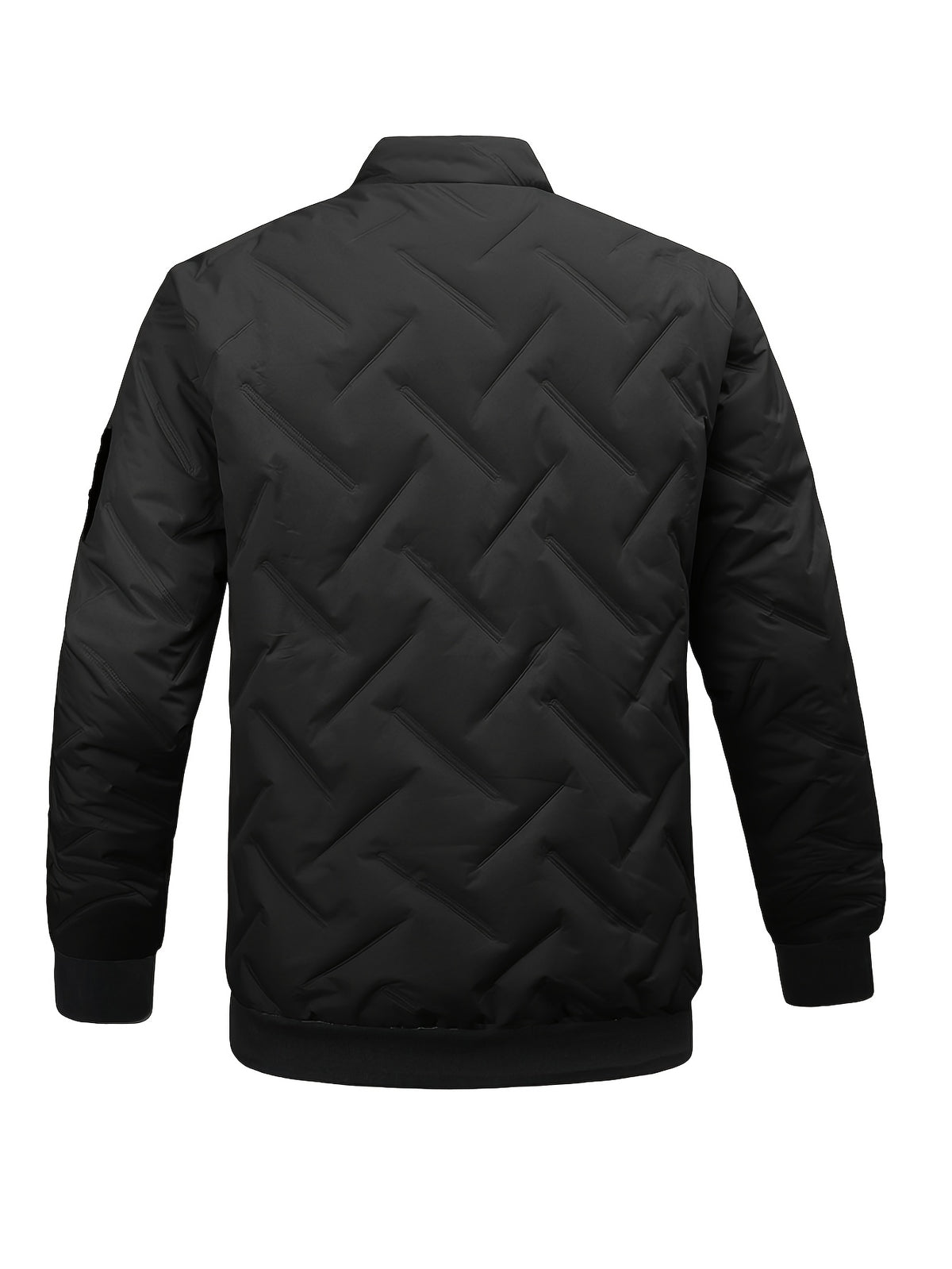 Men's Warm Thickened Jacket with Stand Collar for Autumn & Winter