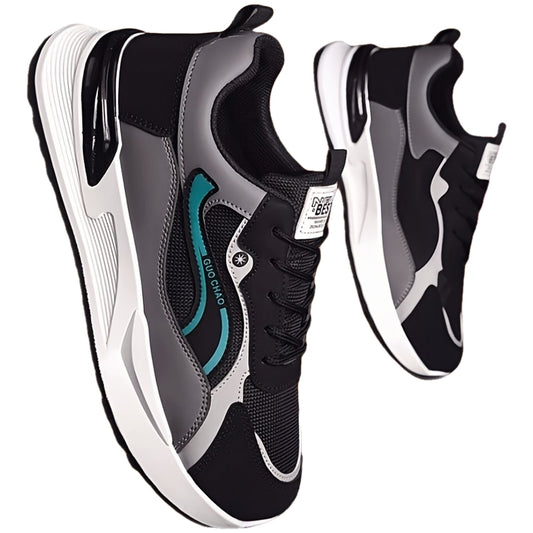 Men's Sneakers Running Shoes, Sporty Trendy Skate Shoes, Versatile Casual Loafers, Sailing Shoes, Flat Sole Skate Shoes, Green and Blue, for Spring, Autumn, Summer, All Seasons, Streetwear, Outdoor, Daily Wear, Hiking, Color- - ayq