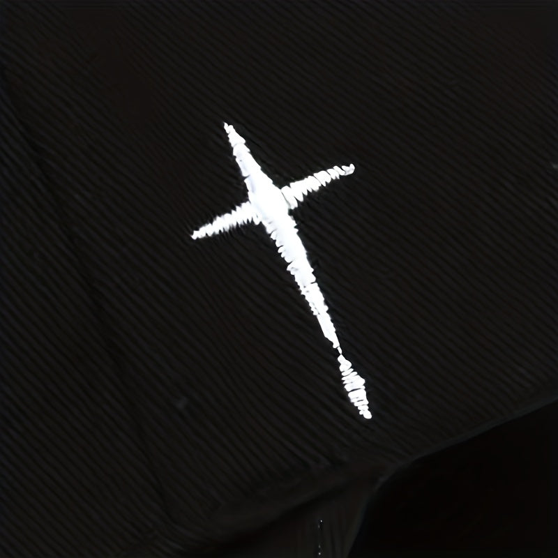 1pc Men's Cross Baseball Cap Adjustable Casual Style Hat For Spring/Fall/Summer, Ideal Choice For Gifts