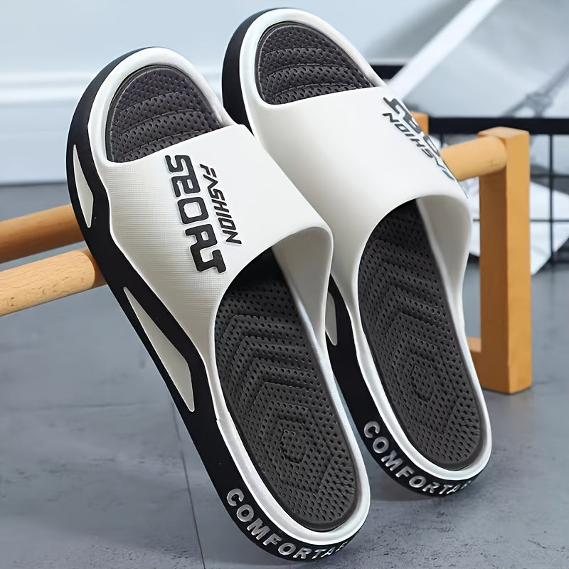 Plus-Size Minimalist Wide Fit EVA Slip-On Casual Slippers