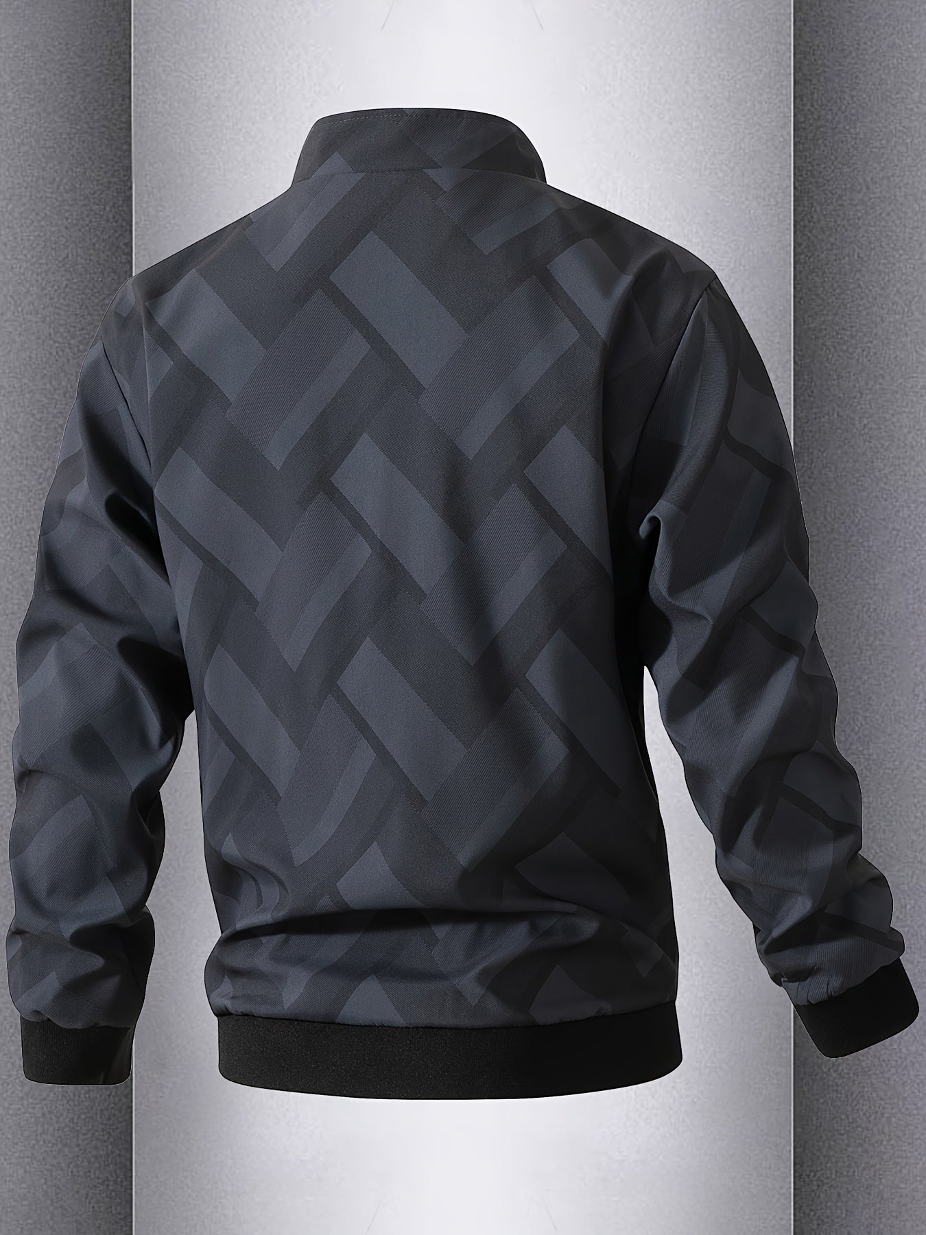 Men'S Lightweight Softshell Jacket - Olive Green/Black/Gray/ - Stand Collar Windproof Coat with Zippered Pockets - Non-Stretch Fabric for Hiking, Gym, Casual Outdoors - Spring/Fall Athletic Outerwear - Easy-Care Sportswear, H