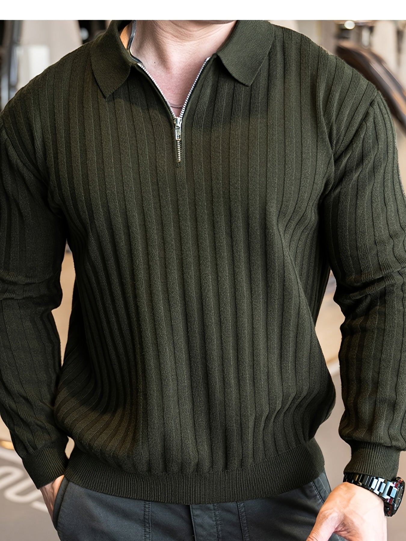 Men's Autumn-Winter Sports Running Sweatshirt with Zipper