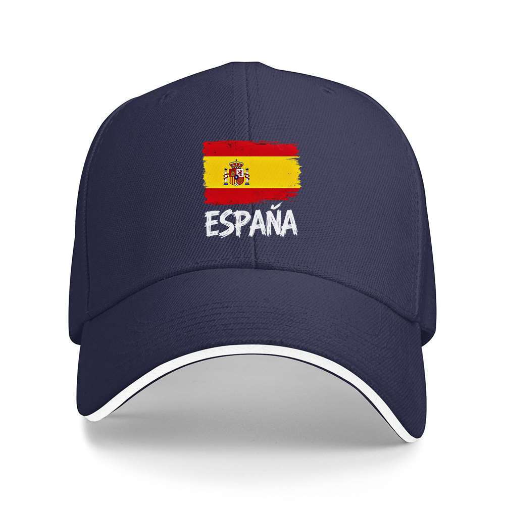 Lightweight Spanish Flag Cap with ESPANA Lettering for Fitness