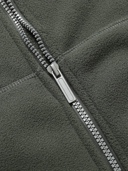 Men's Casual Warm Padded Jacket with Hood, Men's Zip-Up Padded Coat with Pockets for Winter Wear