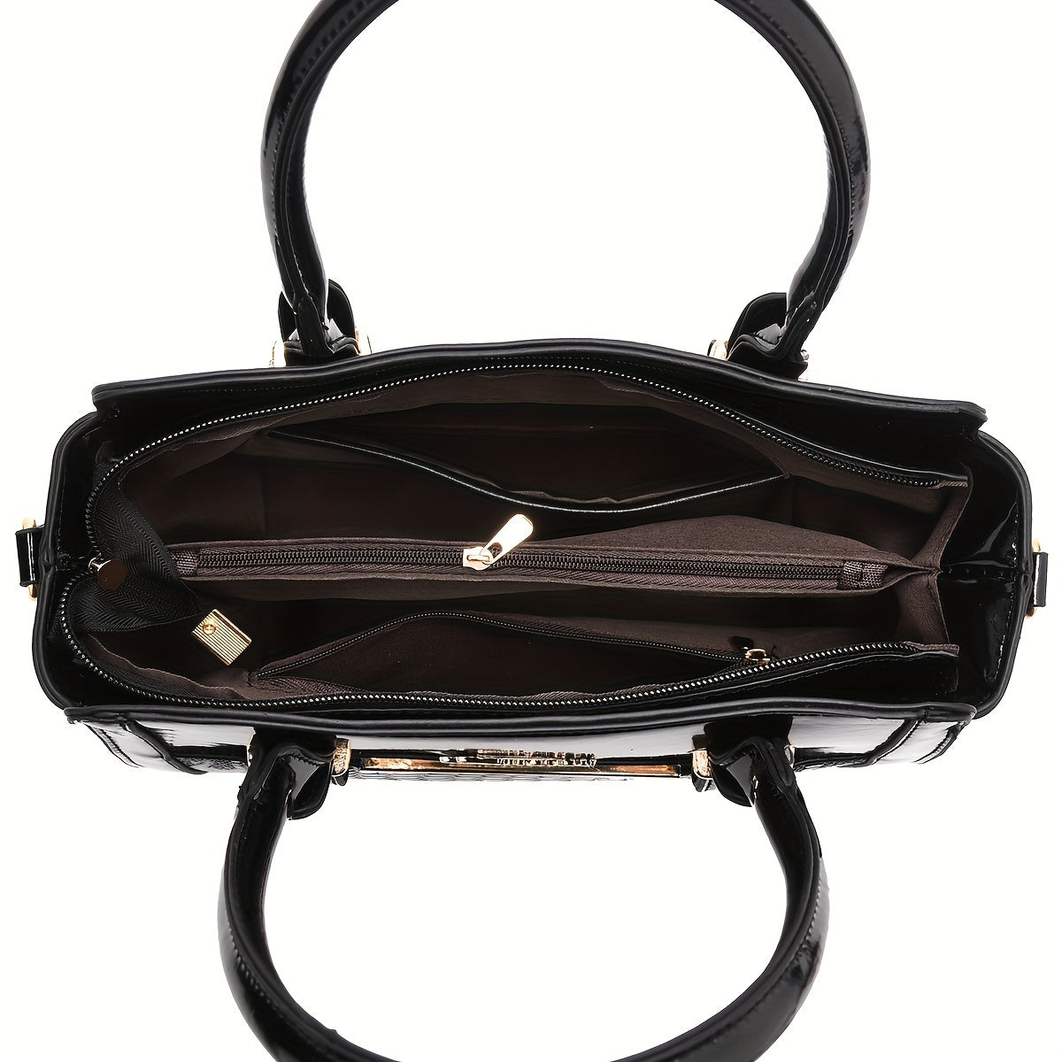 Classic Solid Color Crocodile Pattern Handbag with Clutch Purse, Textured Bags for Wo