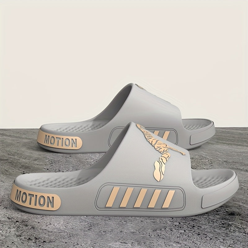 A Pair of EVA Slippers Featuring a Contrasting Sporty Design, with a Cloud-Like Soft And Comfortable EVA Sole. The Minimalist Style Is Fashionable And Versatile - ayq