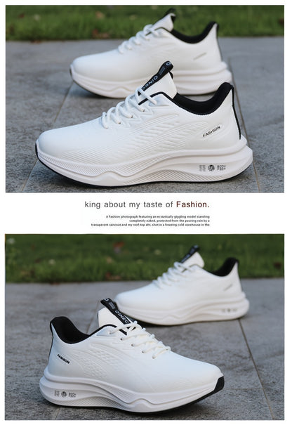 Men'S Shoes for Autumn And Winter, Versatile Work Shoes, Trendy And Fashionable, Non-Slip, Lightweight Sports Shoes for Students, Running Shoes for Boys - ayq