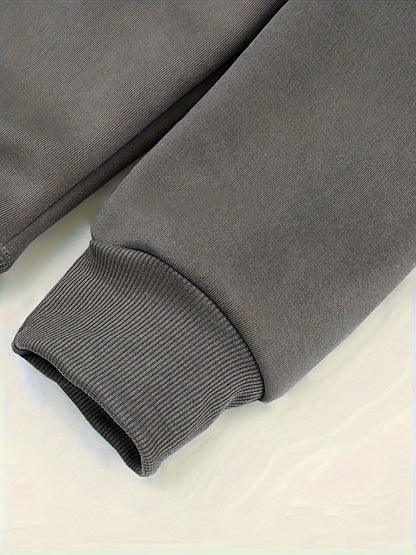 Men's Casual Hoodie with Zipper, Soft And Breathable Polyester Fabric, Machine Washable, Autumn/Winter Fashion