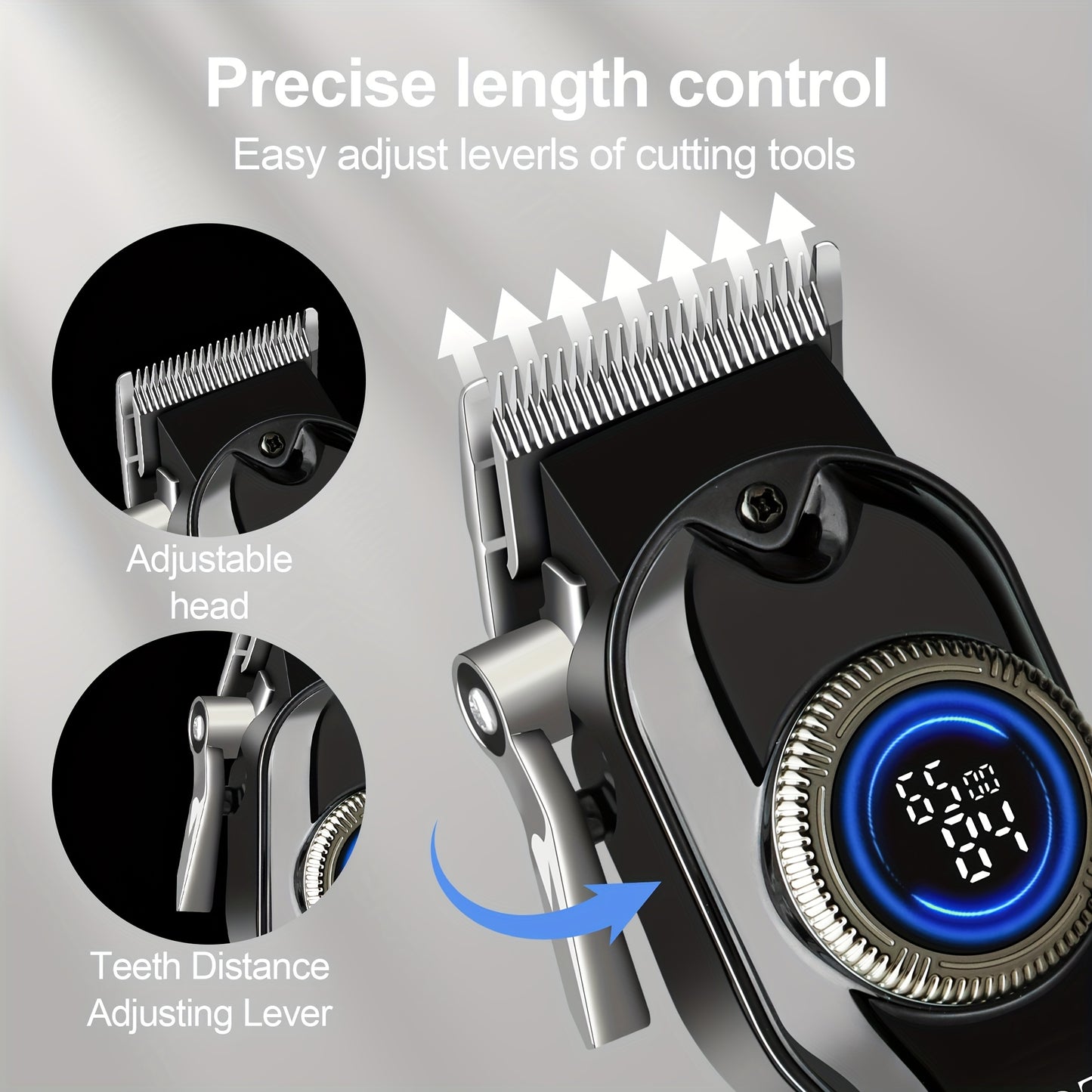 LQT 1pc/2pcs/3Ppcs Electric Hair Clipper Set/Designed for Men/Unique Graffiti Style/Men'S Grooming Kit/Beard Trimmer And Razor/Portable Home Hairdressing Tool/Men'S Gift/Father'S Day/Birthday Gift/Christmas Gift