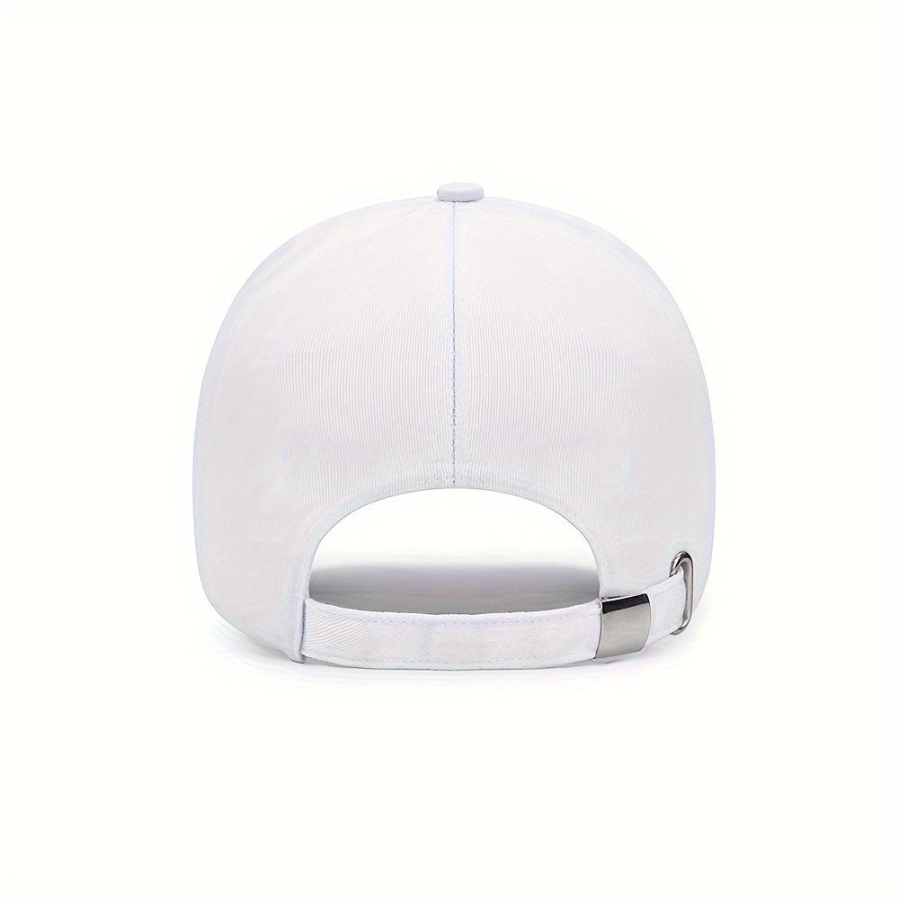 Simple Letter Embroidery Baseball Cap Hip Hop Solid Color Sports Hat Lightweight Adjustable Dad Hat For Women Men