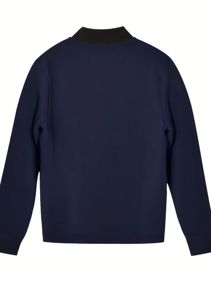 Men's Lightweight Stand Collar Jacket - Olive Green Softshell Zipper Jacket with Pockets, Regular Fit for Spring/Fall Hiking & Casual Outdoor Wear, Hiking Accessories