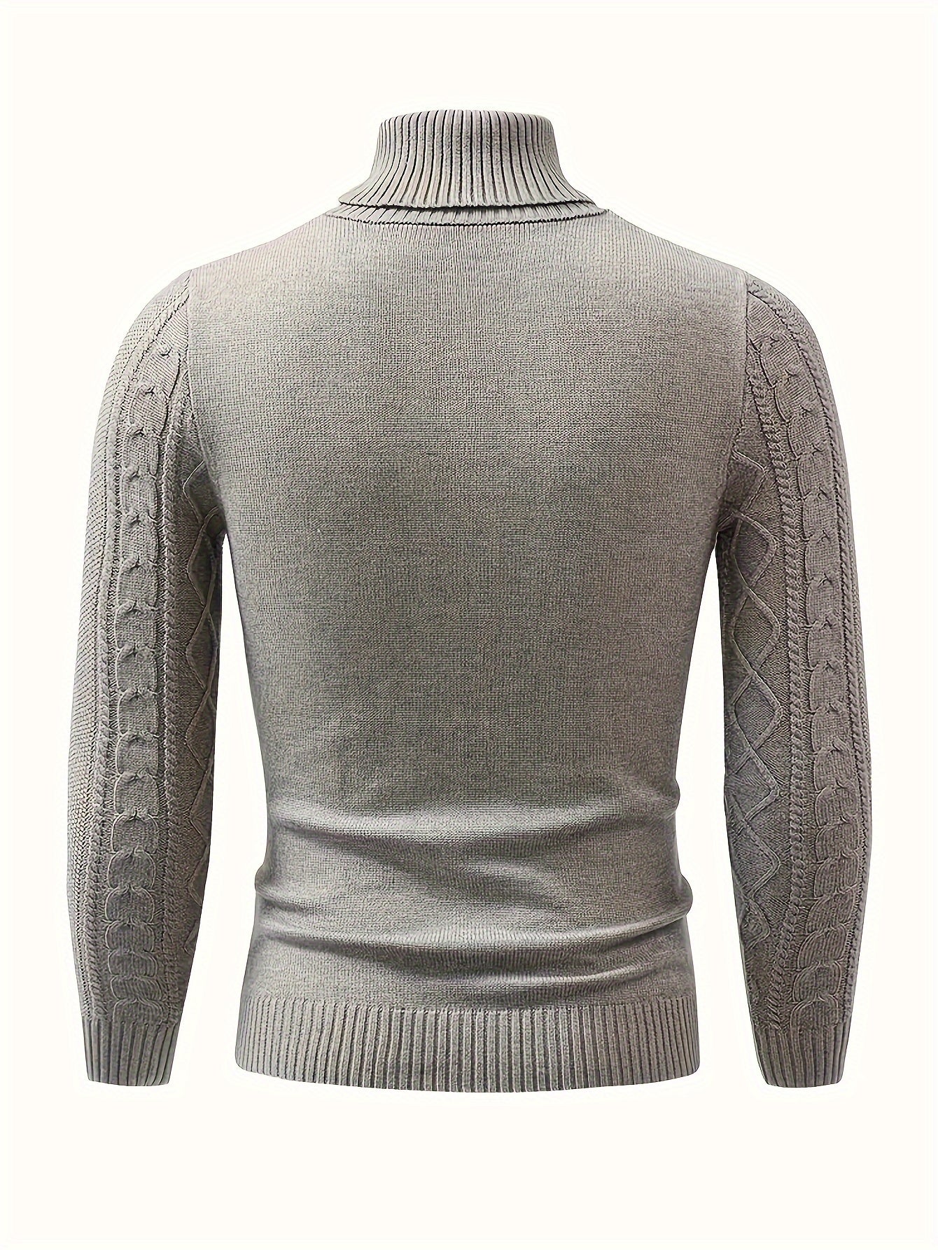 2024 New Cross-Border Men'S Plaid Knit Pullover Sweater (Men'S Warm Top)