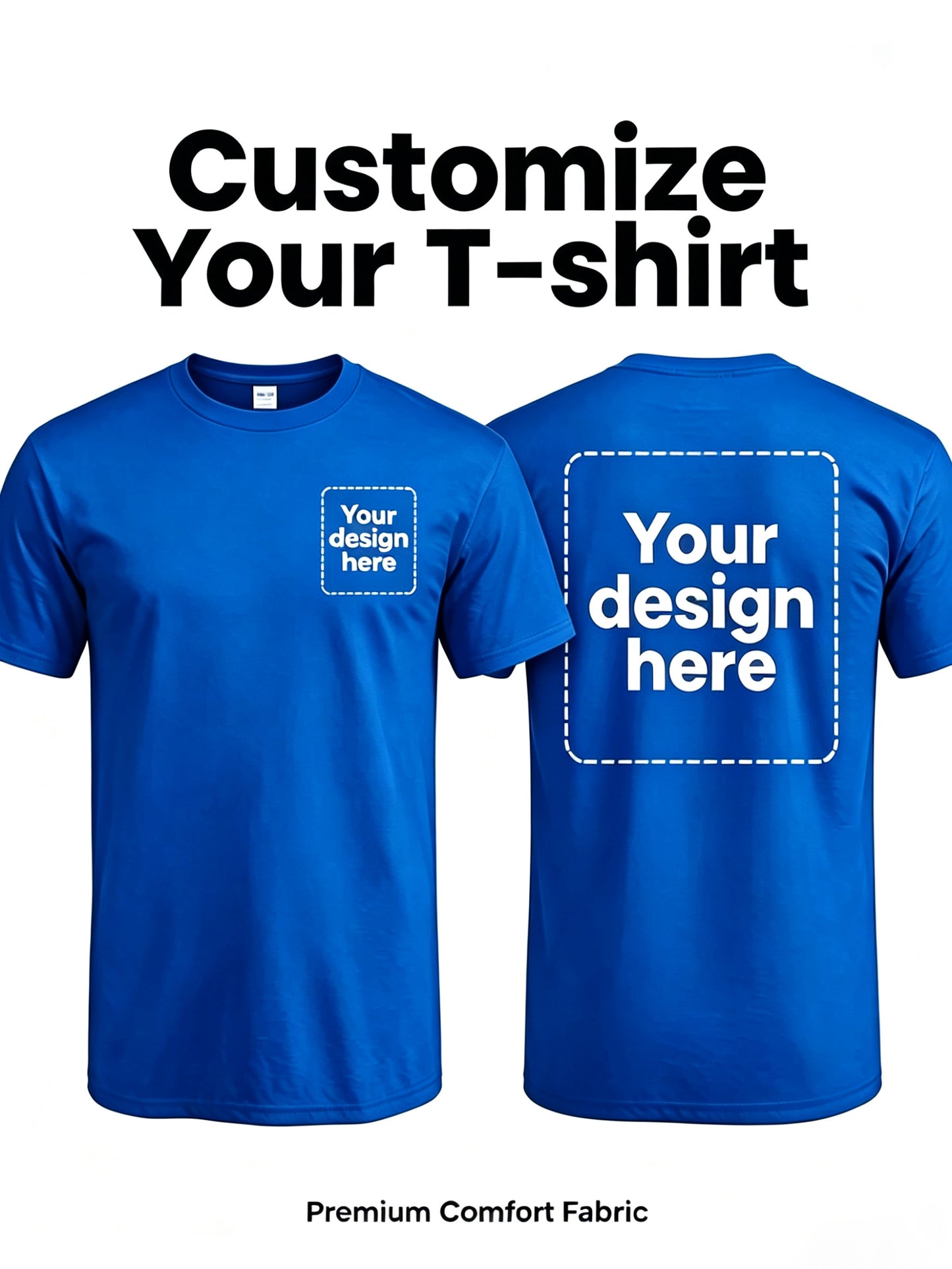 Men's Custom Polyester Crew Neck T-Shirt - Casual Summer Wear