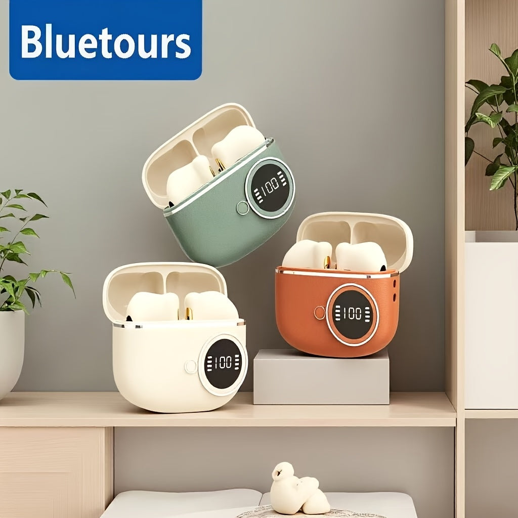 Bluetours Wireless Touch Control Earbuds with Vintage Style