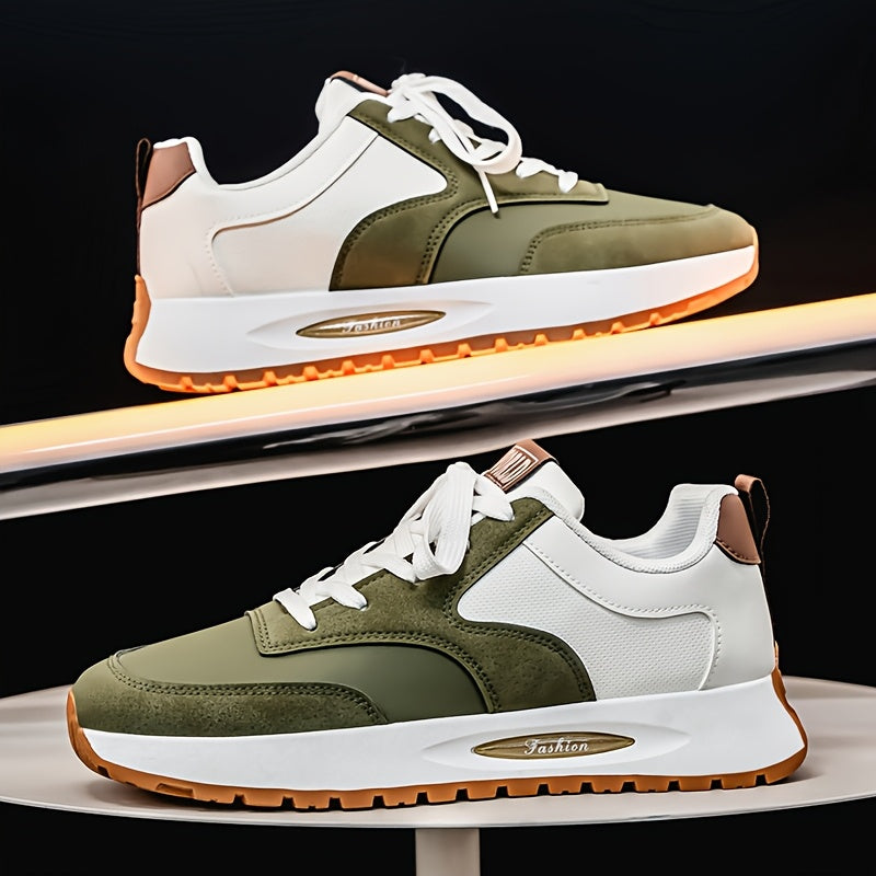 [sneakers] Men'S Running Shoes - Breathable, Non-Slip Casual Skate Shoes with Lace-Up Design, Comfortable And Durable