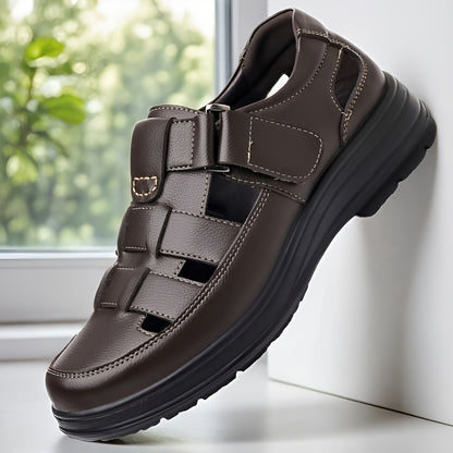 Men's Summer Breathable PU Loafers for Outdoor & Travel