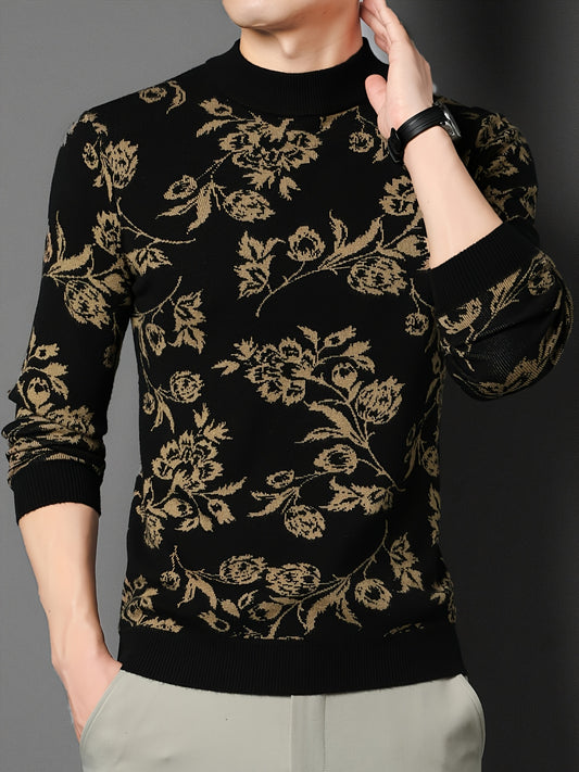 Նոր աշնանային և ձմեռային հավաքածուն ներառում է տղամարդկանց երկարաթև տրիկոտաժե սվիտեր՝ ծաղկային նախշերով, ձևավորված ակոսավոր դետալներով: Այս առօրյա և ոճային սվիտերը կատարյալ է աշնանային և ձմեռային սեզոններին ամենօրյա կրելու համար: