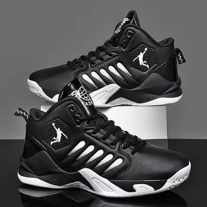 Breathable Comfortable Basketball Shoes | Non-Slip Durable Tennis Shoes, Road Running Shoes, Fitness Training Shoes, Mid-Top Design, All-Season, Unisex - MINZHE YL - ayq