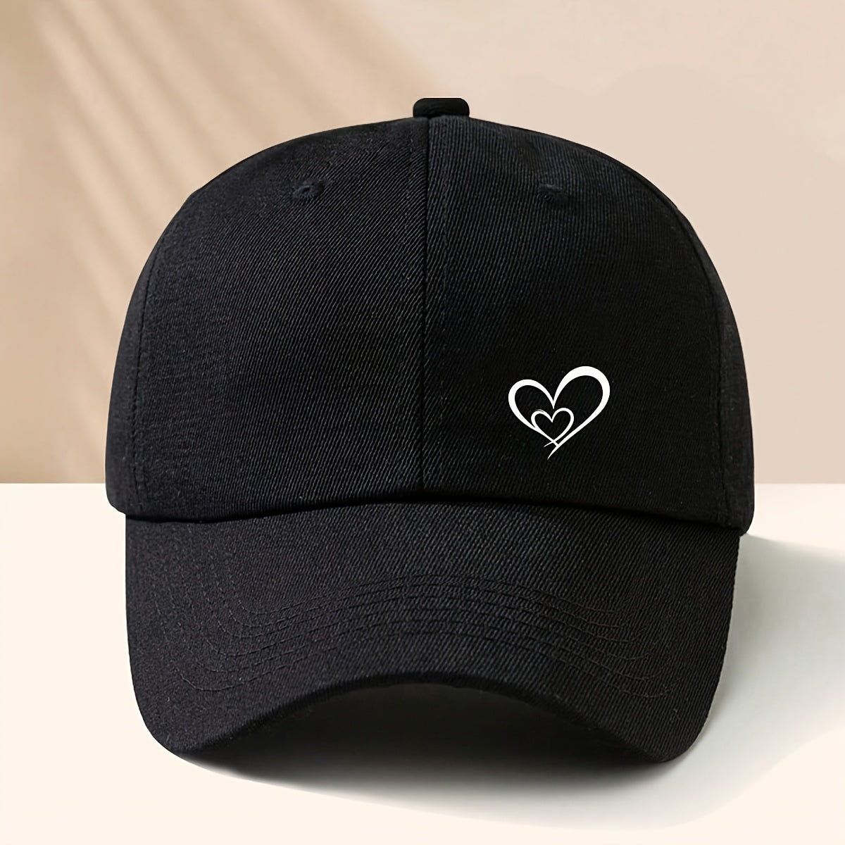 Unisex Breathable Baseball Cap for All Seasons, Fitted Polyester