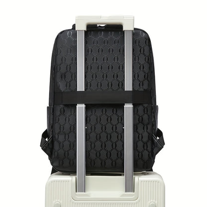 Extra Large Capacity Backpack - Durable PVC Fabric, Stylish Black Design with Multiple Compartments and Padded Laptop Section - Perfect for College, Business, and Travel   Versatile Computer Bag  Business Backpack   Multi-Fu