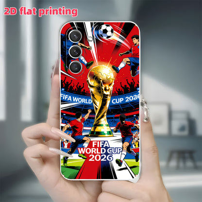 FIFA 2026 Աշխարհի գավաթի TPU հեռախոսի պատյան՝ ֆուտբոլային գավաթի դիզայնով
