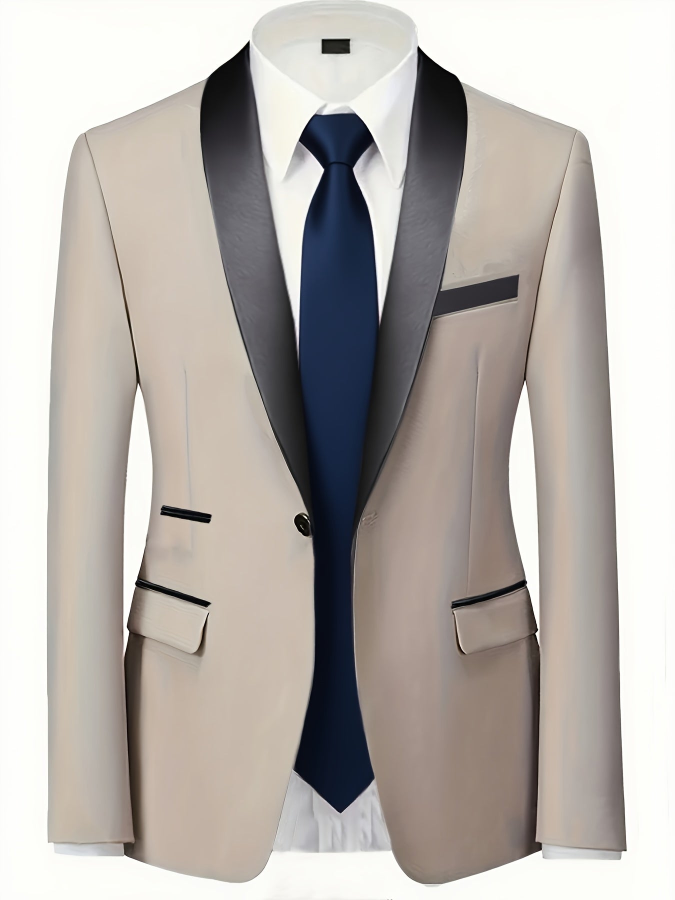 Men's 3-Piece Suit Set with Vest and Jacket for Formal Events