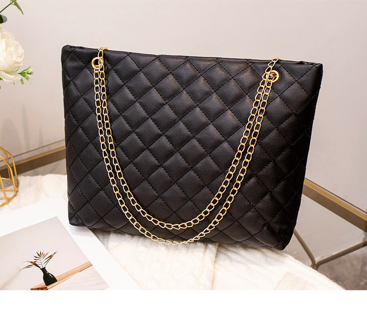 1 հատ կանացի մեծ տարողությամբ դույլ-պարկ - հաստ շղթայով ուսի պայուսակ՝ ճարմանդով փակվող, թևատակ/ցանց (ընտրեք), առօրյաից մինչև նորաձև պայուսակ՝ հարմար կանանց համար