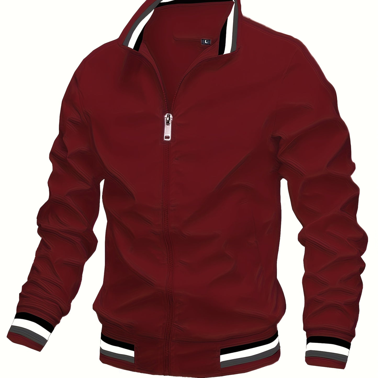 A Men'S Stylish Pilot Jacket, Made of Durable Fabric, Features Classic Striped Details, Perfect for Casual Outings Or Hiking. It Offers a Sense of Confidence And Fashion, Making It an Ideal Gift for Men