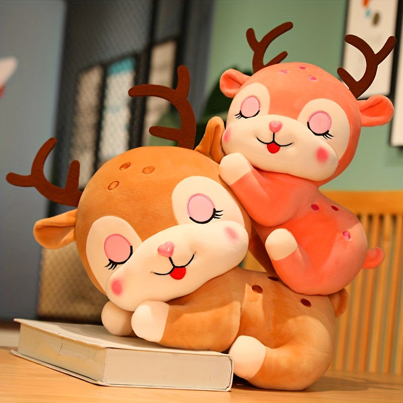 1pc, Cute Fawn Doll, Plush Toy Doll, Fawn Doll, Automotive Plush DecorationStuffed Animals Plushie Doll Toy, The Best Gifts for Halloween, Christmas, Family, Friends