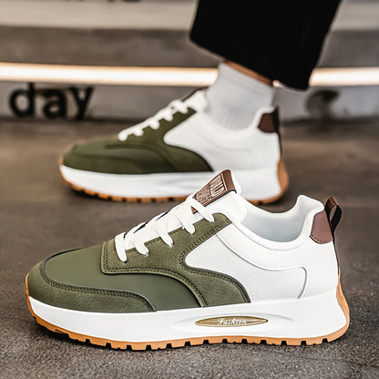 [sneakers] Men'S Running Shoes - Breathable, Non-Slip Casual Skate Shoes with Lace-Up Design, Comfortable And Durable