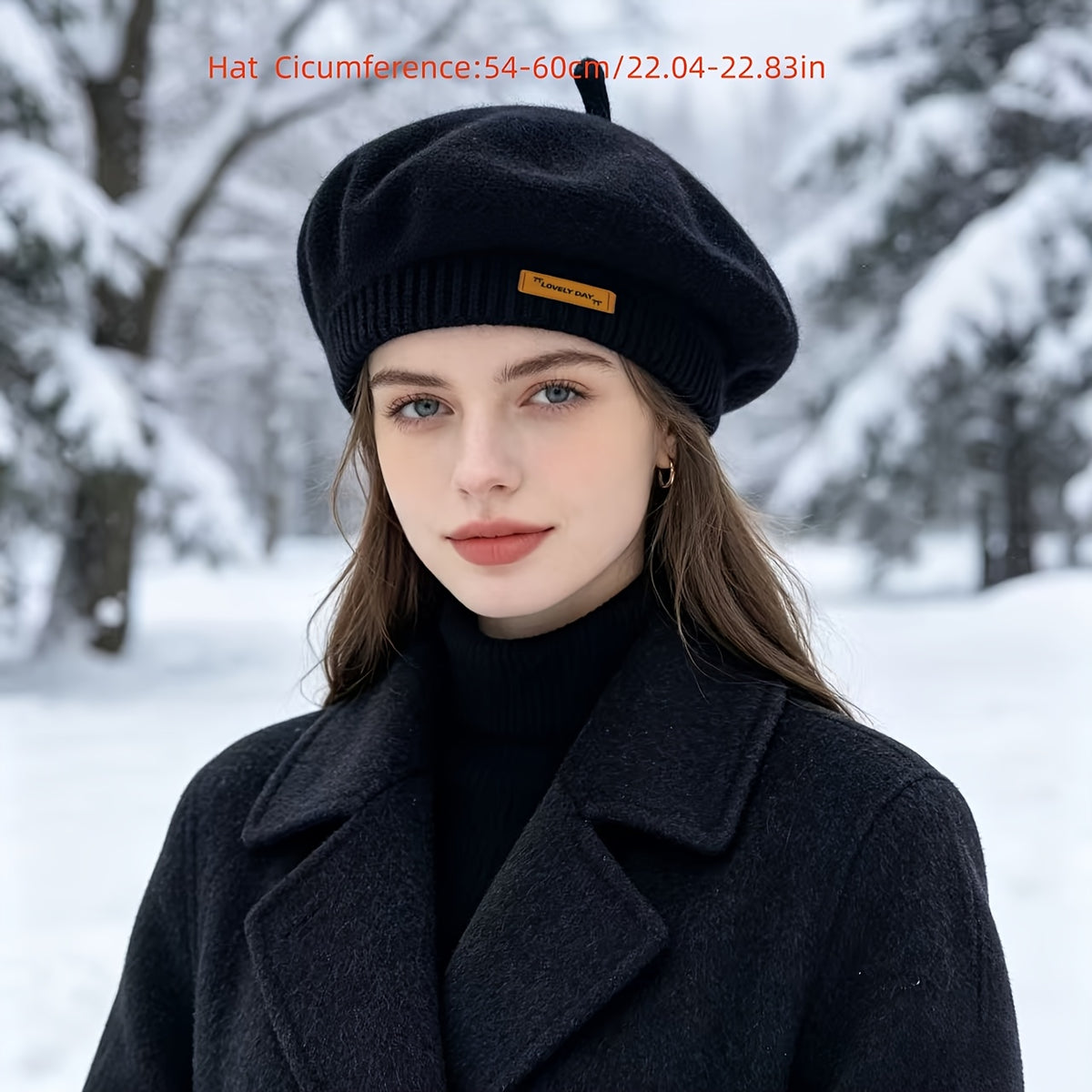 Women's Lightweight Polyester Beret - Vintage European Style Hat