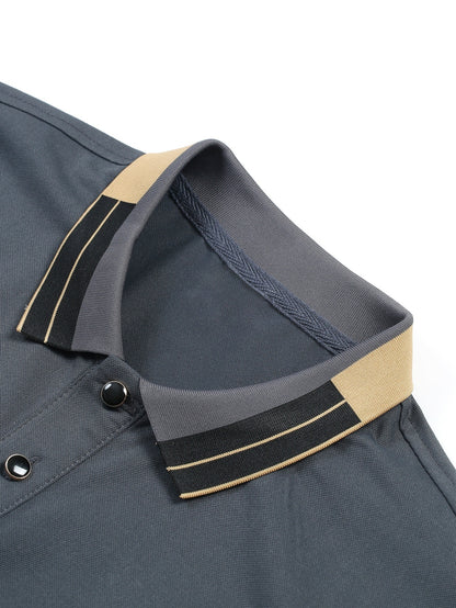 Classic BQSS Print Men'S Polo Shirt | Simple and Fashionable, High-end Fabric, Suitable for Daily Leisure and Fitness, Summer Season, Short Sleeve, Regular Fit - ayq