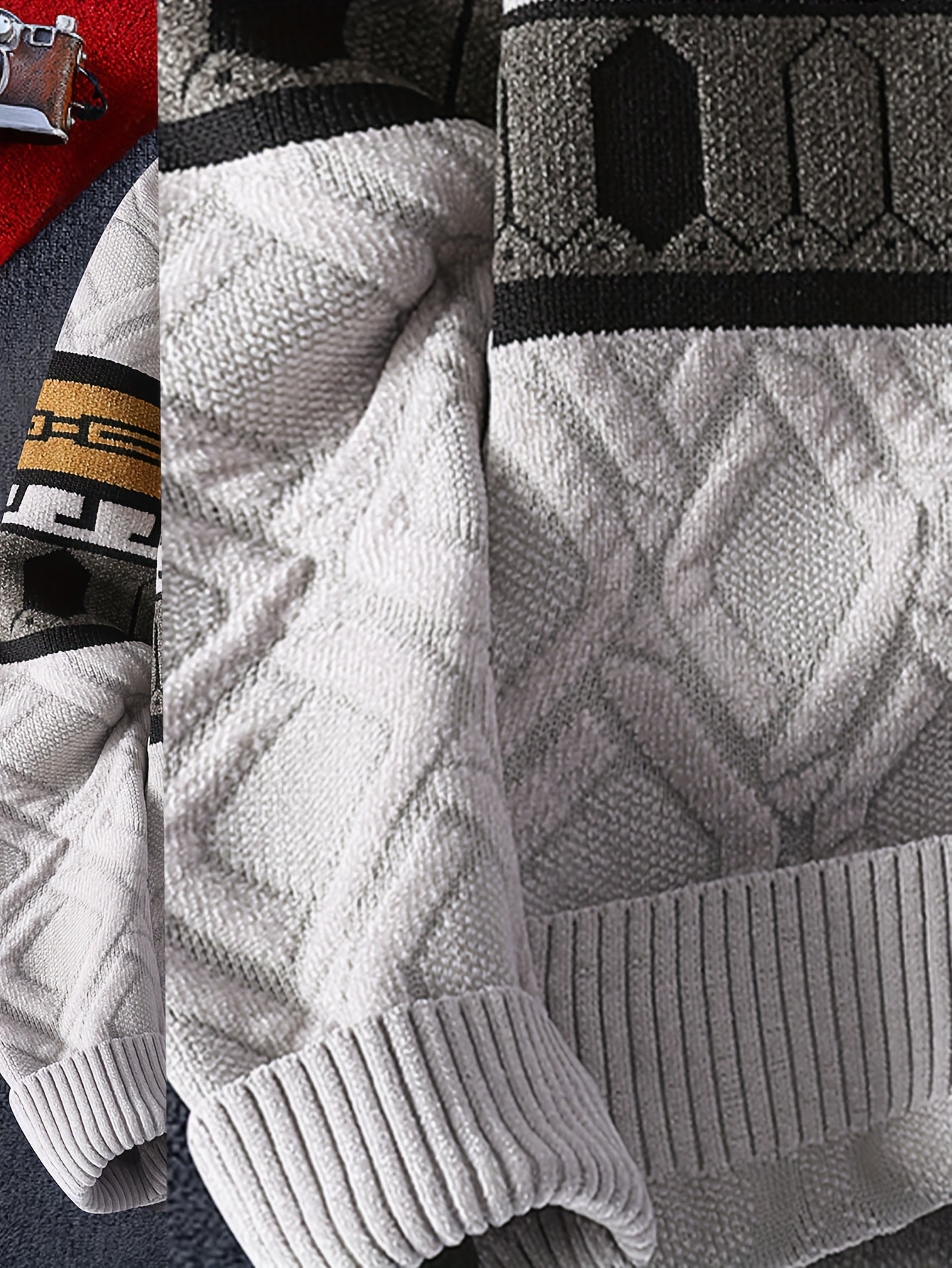 2025 թվականի աշնանային և ձմեռային նոր տղամարդկանց սվիտեր կորեական ոճով՝ ազատ կլոր վզով, տաք գործվածքով և նորաձև ոճով