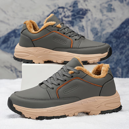 Men's All-Season Hiking Boots with  Upper & Cushioned Sole - Low-Top Outdoor Trekking, Climbing & Camping, All-Terrain Traction, Breathable Fabric, Lace-Up Ankle for Hiking, Gym, and Casual Wear (Model 9019)