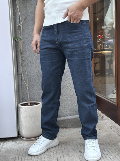 Men'S Casual Date And Work Business Stretch Slim-Fit Jeans.
