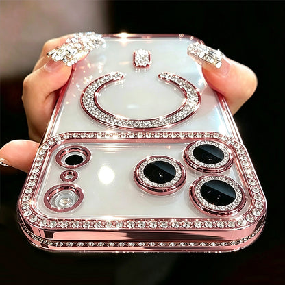 Glitter Transparent Rhinestone Case for iPhone 18 Pro Max