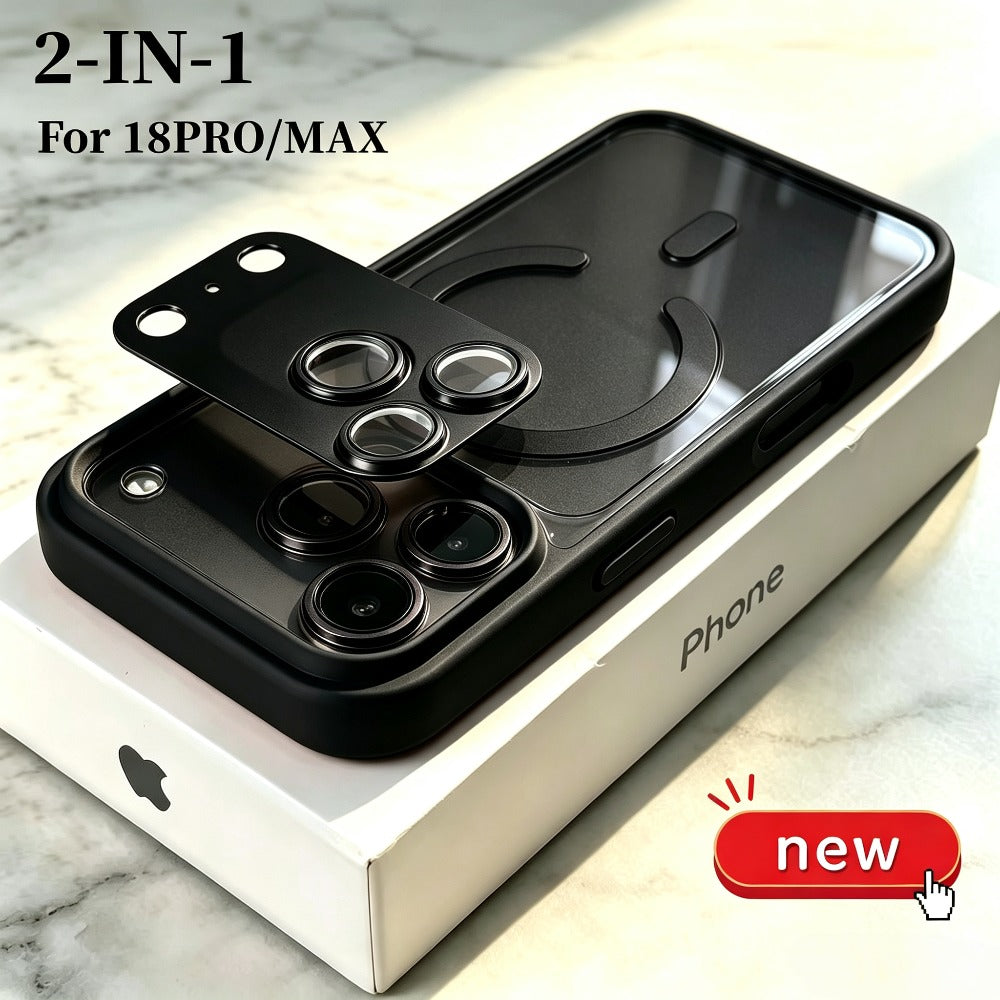 iPhone 18/17 Pro Max Magnetic Transparent Case & Lens Protector