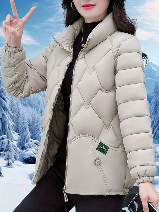 Կանացի էլեգանտ ձմեռային վերարկու - հաստ տաք երկար թևքով բաճկոն՝ առջևի մասով, H-գծի ուրվագիծ, չձգվող գործվածք՝ ցուրտ եղանակի, գրասենյակի, երեկույթի, առօրյա կյանքի համար - ասիական ոգեշնչմամբ վերնազգեստ, ձմեռային վերարկուներ, գրասենյակային հագուստ, ոճային O