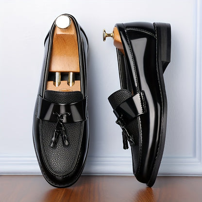 Men's Casual Slip-On Ankle Loafers with Rubber Sole