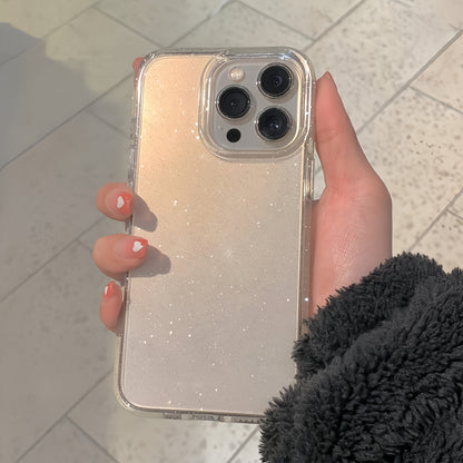 2025 թվականի նոր Luxury Bling Glitter մաքուր հեռախոսի պատյան iPhone 16 15 14 13 12 11 Pro Max X XR XS Plus հարվածակայուն թափանցիկ փափուկ ծածկույթի համար