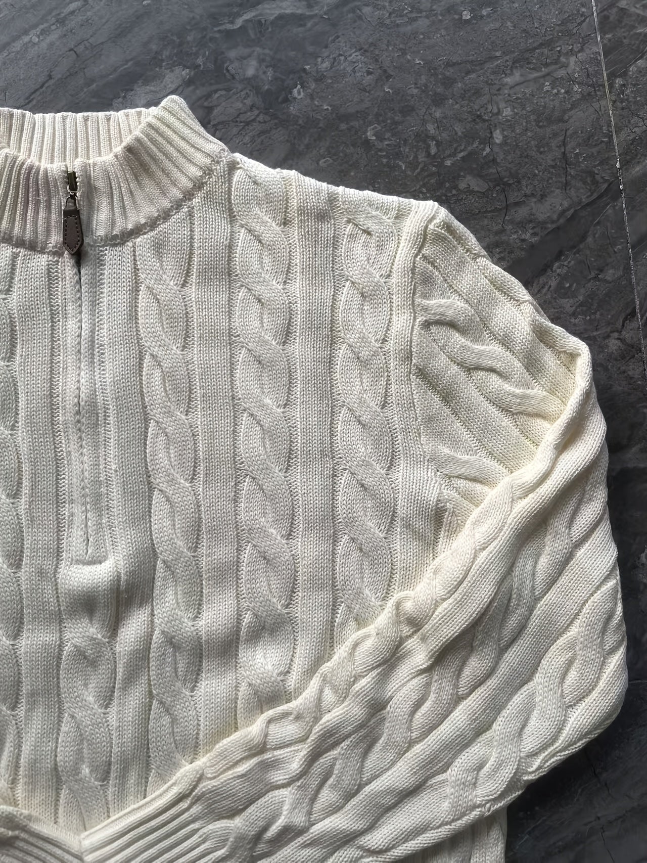 Men'S Casual Knit Sweater with a Half-Zip And Stand Collar, Perfect for a Relaxed Autumn And Winter Style