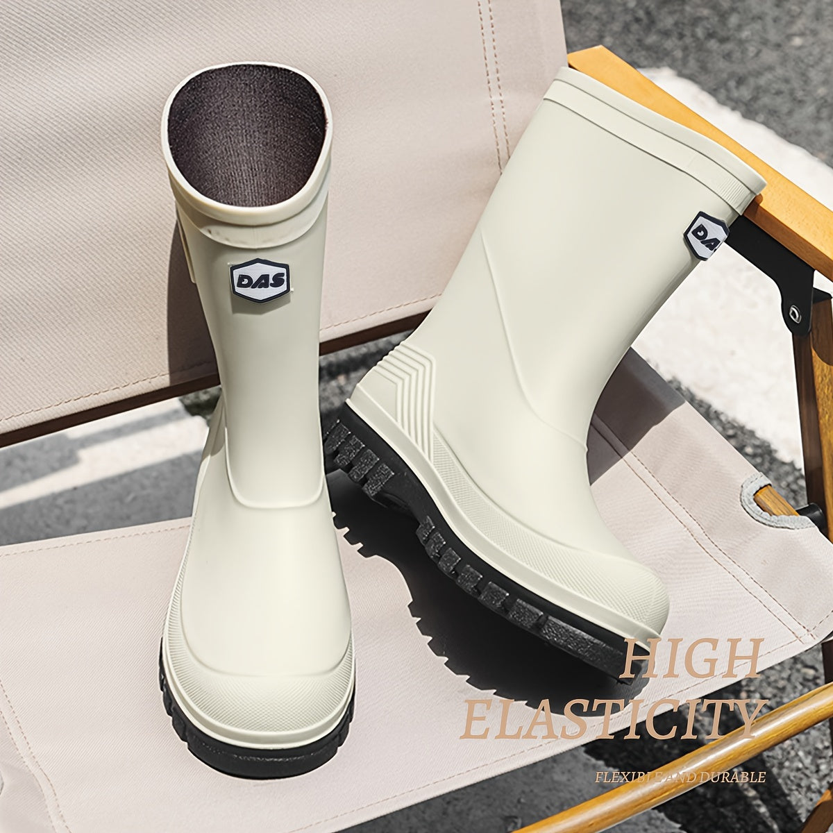 Men's Outdoor Rubber Anti-Slip Long Rain Boots
