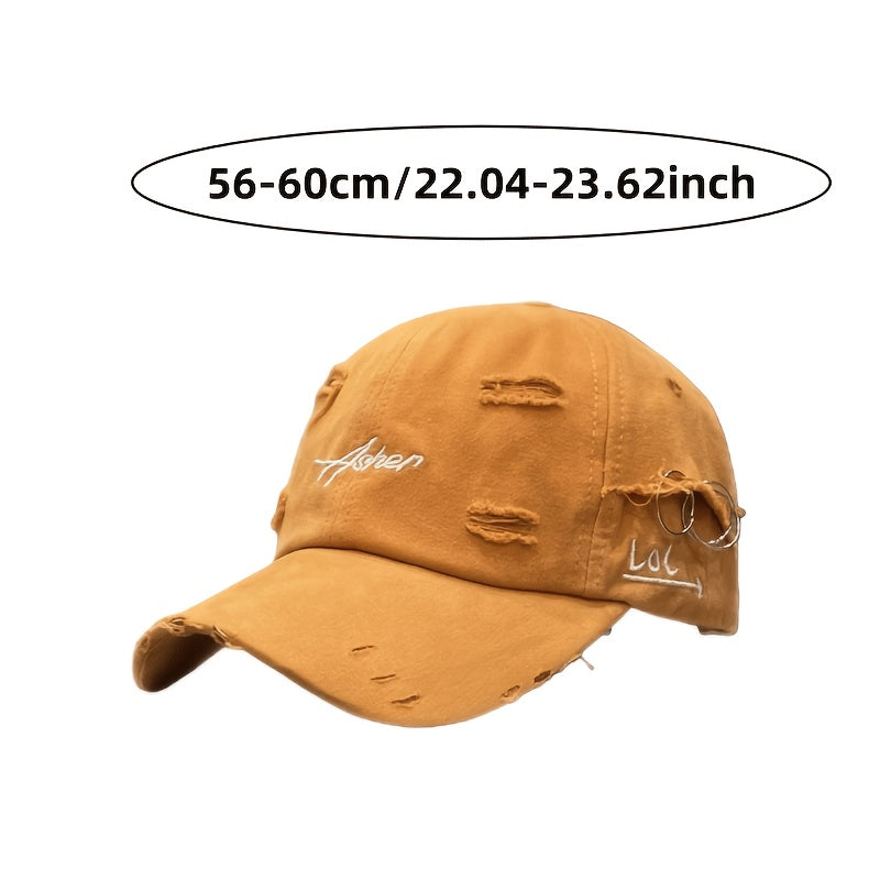 Vintage Distressed Soft Top Baseball Cap for Women - Lightweight Sprin