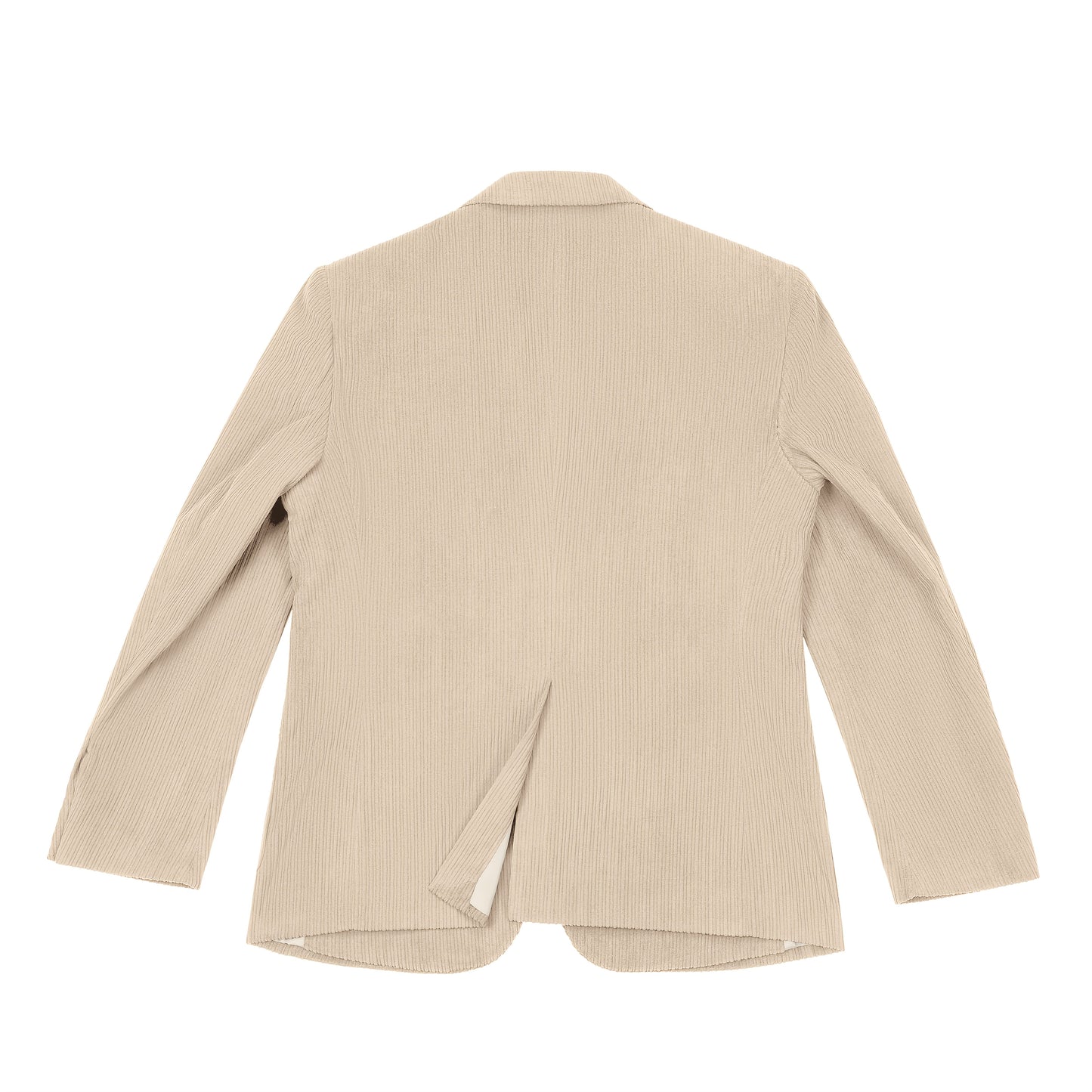 Men'S Navy Corduroy Blazer & Pants - Classic Notch Lapel, Casual Two-Piece Suit with Long Sleeves, Polyester Fabric, All-Season Wear, Casual Attire|Casual Style|Polyester Suit