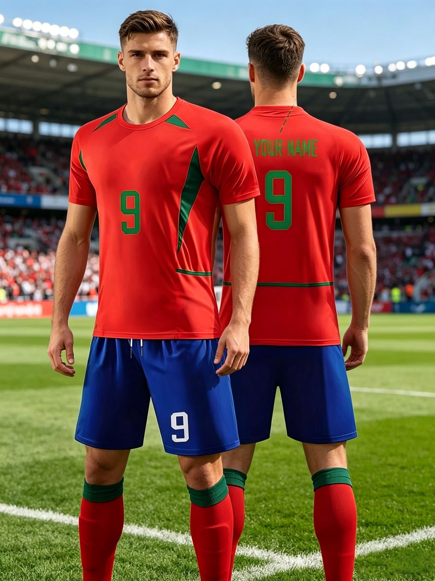 Men's Summer Casual Sportswear Set - Polyester T-Shirt & Shorts