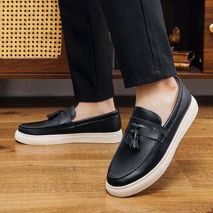 Men's Low-Top Slip-On Casual Sneakers with Tassels