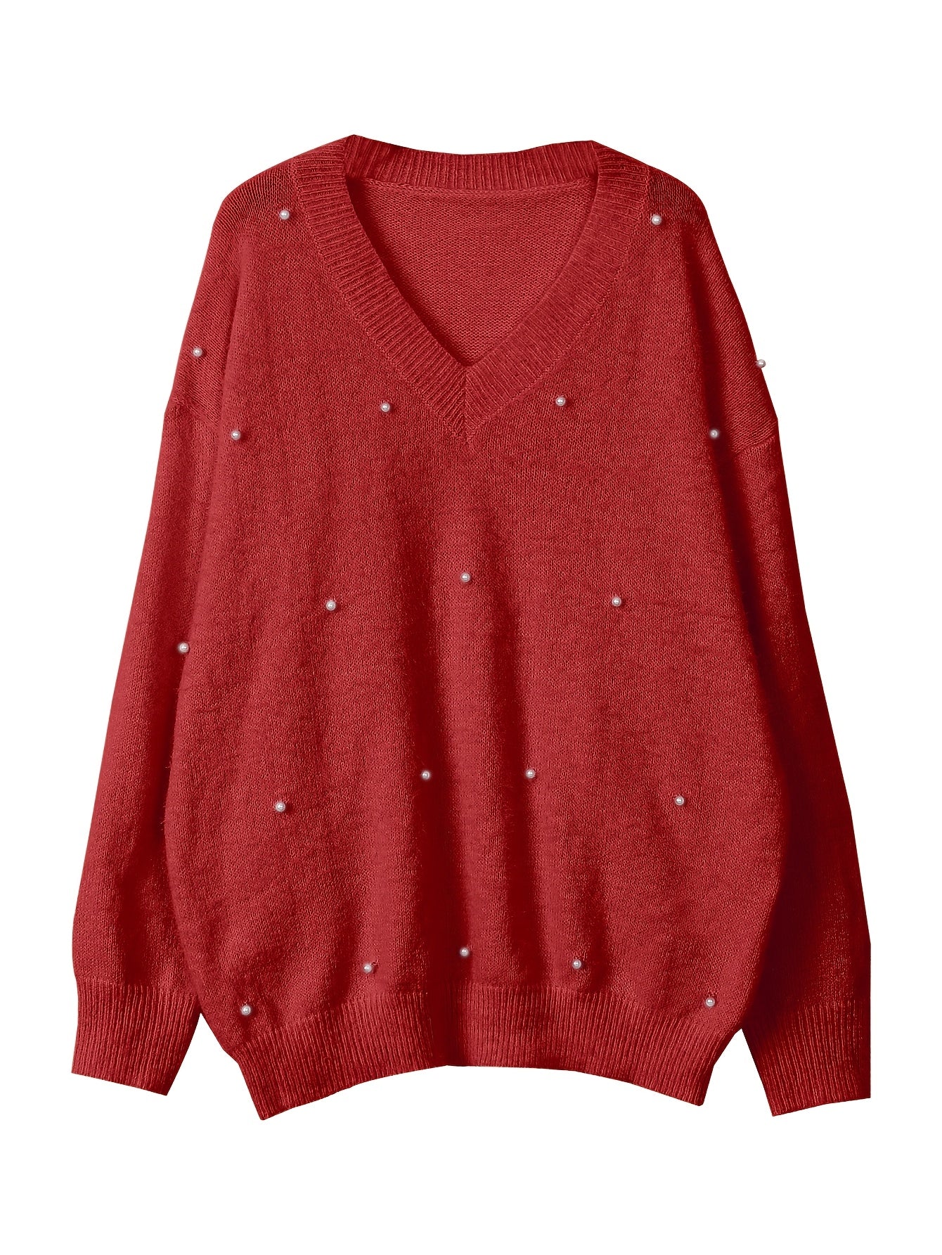 Մեծ չափս - Կանացի հարմարավետ դեղին V-ձև օձիքով սվիտեր՝ մարգարիտ կոճակներով և բրդյա եզրերով թևքերով - Ասիմետրիկ եզր, երկրաչափական նախշ, առօրյա ձմեռային սվիտեր առօրյա հագուստի համար, Ձմեռային հագուստ | V-ձև օձիքով սվիտեր | Մարգարիտ կոճակների մանրամասներ, Sw