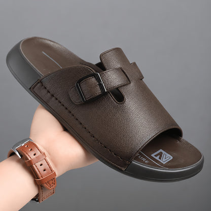 Breathable Classic PU Clogs for Men - Comfortable Casual Shoes
