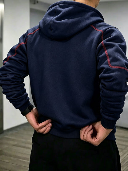 Men's Casual 3-Piece Set: Hooded Jacket, Sweatshirt & Joggers