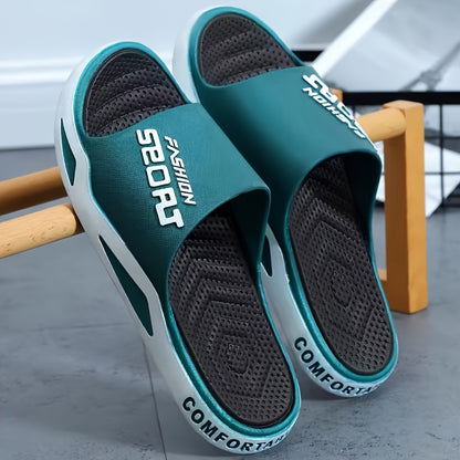 Plus-Size Minimalist Wide Fit EVA Slip-On Casual Slippers